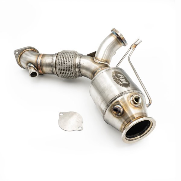 RM Motors Downpipe BMW 5er 540d xDrive F90, G30 with 200 CPSI Euro 5 EOBD HJS HD Sports Catalyst