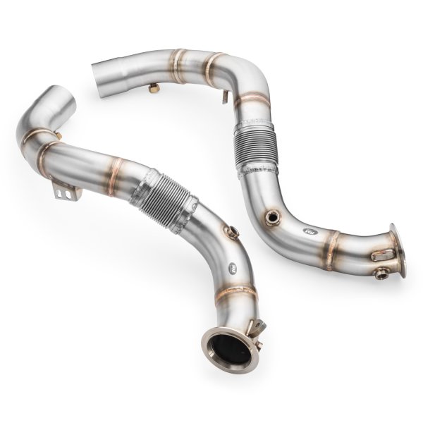 RM Motors Downpipe BMW 8 Coupe M8 Competition F92, G15 without Catalyst/Gasoline Particulate Filter (GPF)