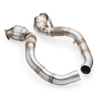RM Motors Downpipe BMW 8 Gran Coupe M8 F93, G16 with 300 CPSI Euro 6 HJS Sports Catalyst