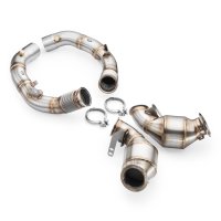 RM Motors Downpipe BMW 8 Gran Coupe M8 F93, G16 with 300 CPSI Euro 6 HJS Sports Catalyst