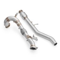 RM Motors Downpipe VW Arteon TSI R 3H7, 3H8 without Catalyst/Gasoline Particulate Filter (GPF) with Silencer