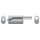 RM Motors Elliptical Muffler E203H : Inlet Pipe Diameter 50 - 76 mm, Embossing Optional